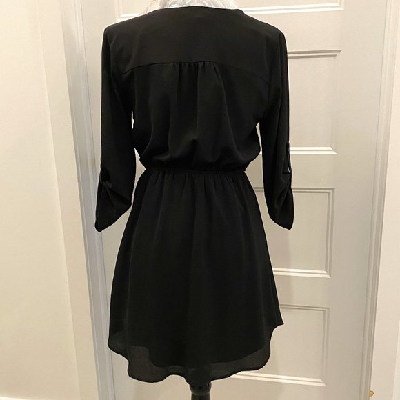 Black Long Tunic or Short Dress sz Medium - Picture 6 of 9